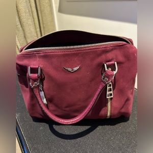 Zaria & Voltaire burgundy purse
